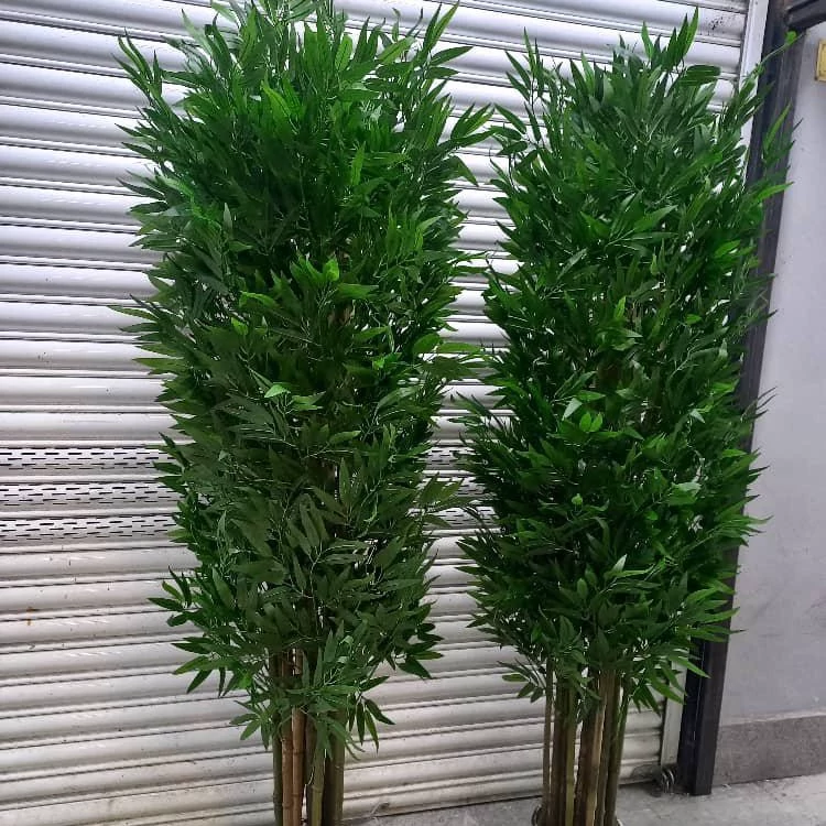 خرید درختچه مصنوعی بامبو قد ۱۹۰ پر حجم و با کیفیت برگ لمسی و قابل شست شو