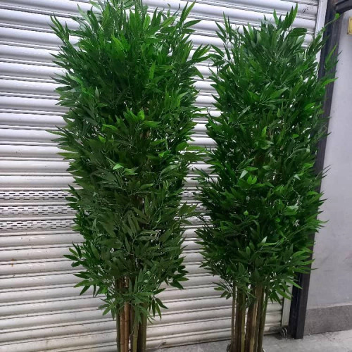 خرید درختچه مصنوعی بامبو قد ۱۹۰ پر حجم و با کیفیت برگ لمسی و قابل شست شو