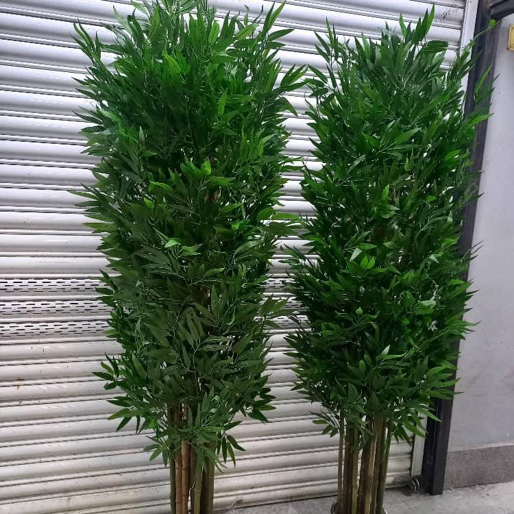 خرید درختچه مصنوعی بامبو قد ۱۹۰ پر حجم و با کیفیت برگ لمسی و قابل شست شو