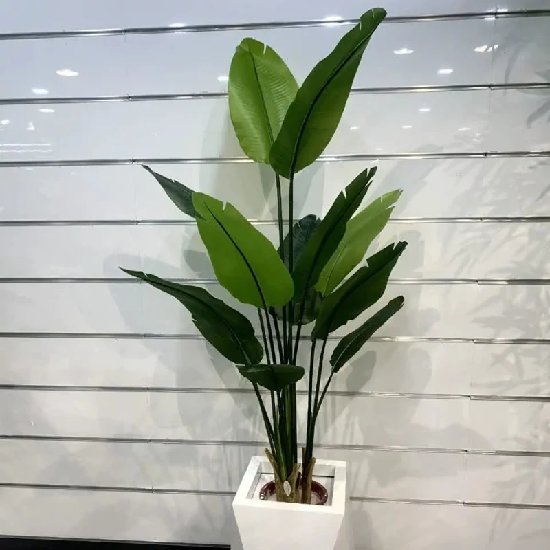 خرید درختچه مصنوعی پرنده بهشتی با برگ های لمسی و قابل شست شو