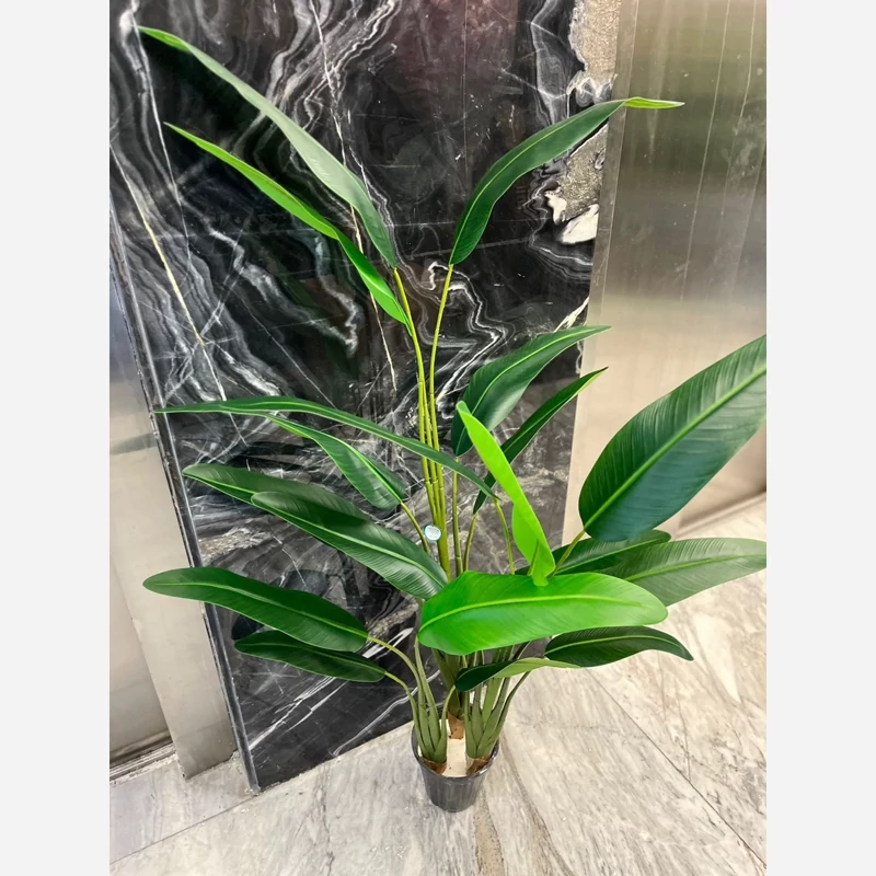 خرید درختچه مصنوعی پرنده بهشتی با برگ های لمسی و قابل شست شو