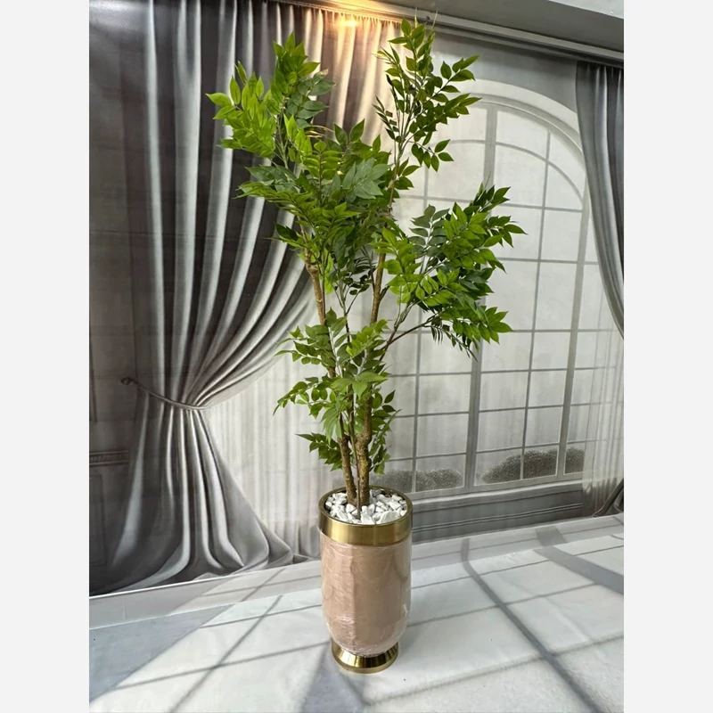 خرید درختچه مصنوعی آقاقیا قد ۱۸۰ با برگ های لمسی و قابل شست شو