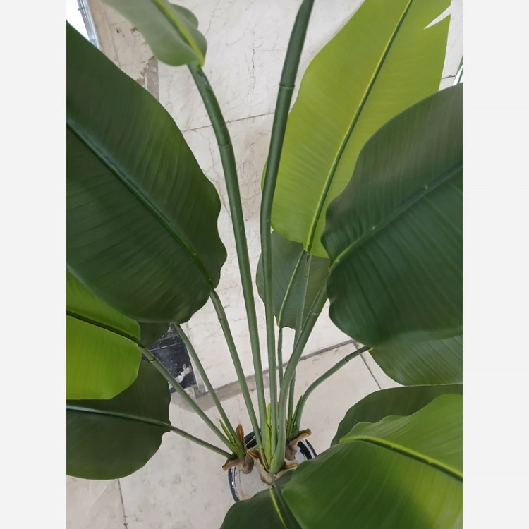 درختچه مصنوعی پرنده بهشتی با برگهای لمسی