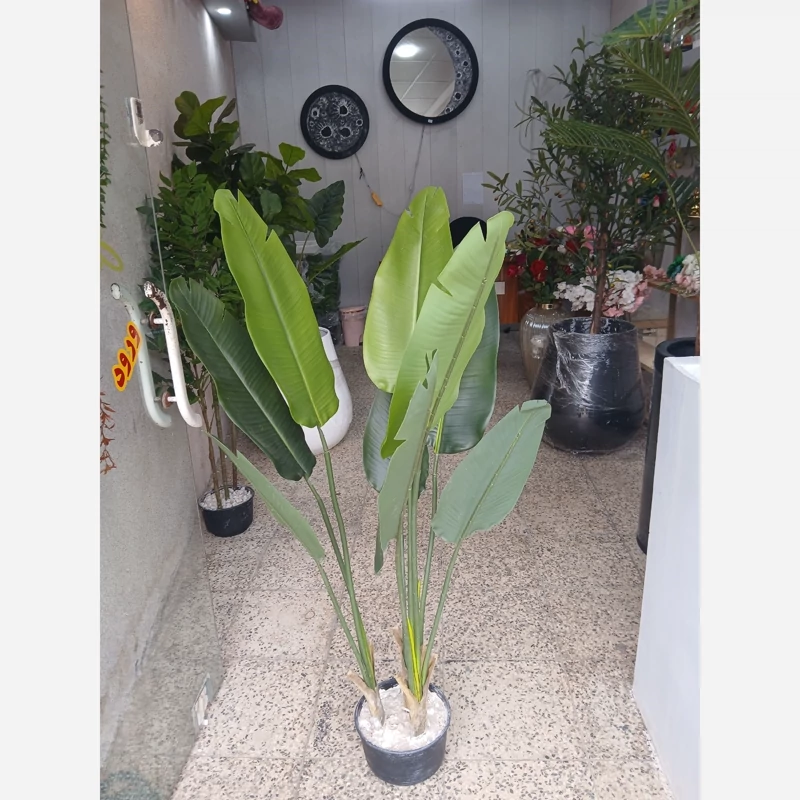 خرید درختچه مصنوعی پرنده بهشتی ۹ برگ قد ۱۲۰