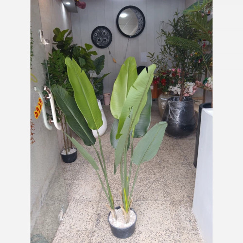 خرید درختچه مصنوعی پرنده بهشتی ۹ برگ قد ۱۲۰