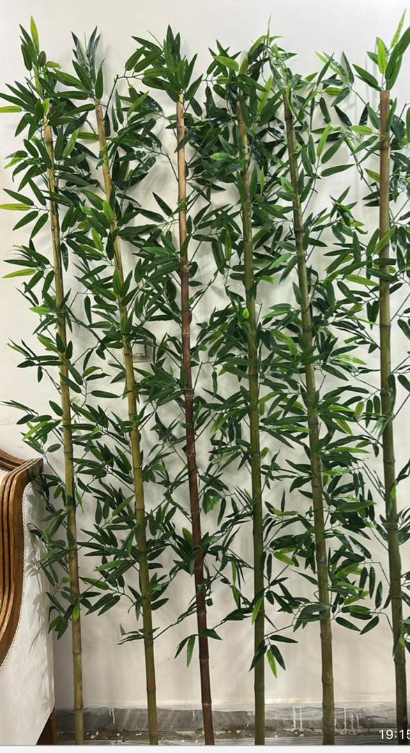 بامبو پارتیشنی قد ۱۹۰ با برگ های لمسی و قابل شست شو
