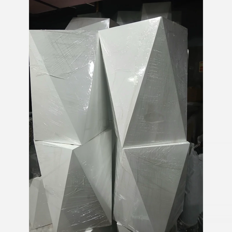 خرید گلدان فایبر گلس سفید